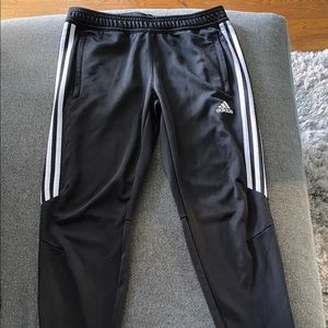 Adidas Black Pants with ankle zipper